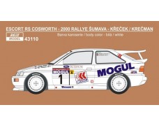 Decal – Escort RS Cosworth - Rallye Šumava 2000 - Křeček / Krečman 1/43